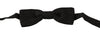 Dolce & Gabbana Elegant Black Polka Dot Silk Bow Tie