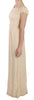 Dolce & Gabbana Silk Column Garterized Sleeve Gown