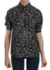 Dolce & Gabbana Elegant Musical Instrument Silk Top