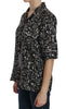 Dolce & Gabbana Musical Instrument Silk Collared Top