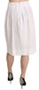 L'Autre Chose Elegant White Pencil Skirt
