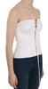 Dolce & Gabbana Elegant White Strapless Corset Top