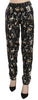 Dolce & Gabbana Elegant High Waist Tapered Silk Pants