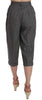 Dolce & Gabbana Elegant Gray Wool-Cashmere Pleated Trousers
