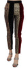 Dolce & Gabbana Elegant Multicolor Jacquard Cropped Pants