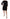 John Richmond Elegant Black Sequined Silk Mini Dress
