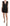 John Richmond Studded Black Leather Mini Sheath Dress