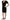 John Richmond Elegant Black Sheath Silk Dress