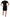 John Richmond Elegant Black Sheath Silk Dress