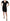 John Richmond Elegant Black Sheath Silk Dress