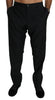 Dolce & Gabbana Elegant Black Virgin Wool Dress Pants
