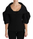 Dolce & Gabbana Elegant Black Virgin Wool Coat