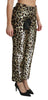 Dolce & Gabbana Chic High Waist Leopard Sequin Pants