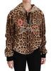 Dolce & Gabbana Elegant Leopard Print Hooded Sweater