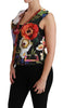 Dolce & Gabbana Multicolor Brocade Floral Sleeveless Vest