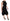 Dolce & Gabbana Elegant Black Fit Flare Wool Blend Dress