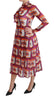 Dolce & Gabbana Elegant Bellezza Print Silk Maxi Dress