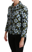 Dolce & Gabbana Elegant Floral Brocade Blazer Coat Jacket
