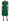 Dolce & Gabbana Enchanted Green Mermaid Midi Dress