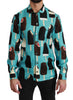 Dolce & Gabbana Exclusive Silk Blend Ice-Cream Print Shirt