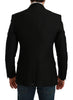 Dolce & Gabbana Elegant Black Polka Dotted Wool Blend Blazer