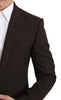 Dolce & Gabbana Elegant Brown Virgin Wool Martini Blazer