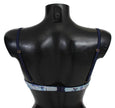 Roberto Cavalli Elegant Push-Up Bra in Blue Print