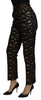 Dolce & Gabbana Elegant High Waist Tapered Brocade Pants