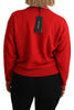 Dolce & Gabbana Radiant Red Cartoon Motive Cashmere Sweater
