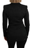 Dolce & Gabbana Elegant Black Brocade Single Breasted Blazer