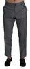 Dolce & Gabbana Elegant Gray Slim Fit Dress Trousers