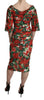 Dolce & Gabbana Enchanting Floral Midi Sheath Dress
