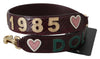 Dolce & Gabbana Exquisite Bordeaux Shoulder Strap Accessory