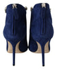 Jimmy Choo Pop Blue Crystal-Strap Heeled Boots