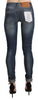 Acht Chic Blue Washed Skinny Cropped Jeans