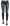 Acht Chic Blue Washed Skinny Cropped Jeans