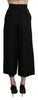 Dolce & Gabbana Elegant High Waist Wide Leg Virgin Wool Trousers