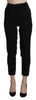 BENCIVENGA Chic High Waist Skinny Cropped Trousers