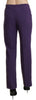BENCIVENGA Elegant High Waist Violet Straight Pants