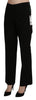 BENCIVENGA Elegant High Waist Straight Black Pants