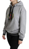 Dolce & Gabbana Exclusive Hooded Gray Cotton Sweater