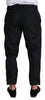Dolce & Gabbana Elegant Black Virgin Wool Cropped Pants