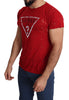 Guess Radiant Red Cotton Stretch T-Shirt