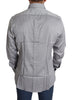 Dolce & Gabbana Elegant Gray Slim Fit Cotton Dress Shirt