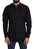 Dolce & Gabbana Elegant Black Cotton Stretch Dress Shirt