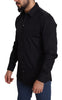 Dolce & Gabbana Elegant Black Cotton Stretch Dress Shirt
