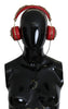 Dolce & Gabbana Exquisite Red Crystal Leather Headphones