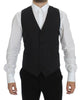 Dolce & Gabbana Elegant Gray Wool Blend Dress Vest