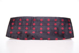 Dolce & Gabbana Exquisite Black Silk Cummerbund with Red Polka Dots