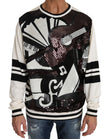 Dolce & Gabbana New York Jazz Sequined Silk Sweater
